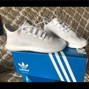 White Adidas Tubular Shadow